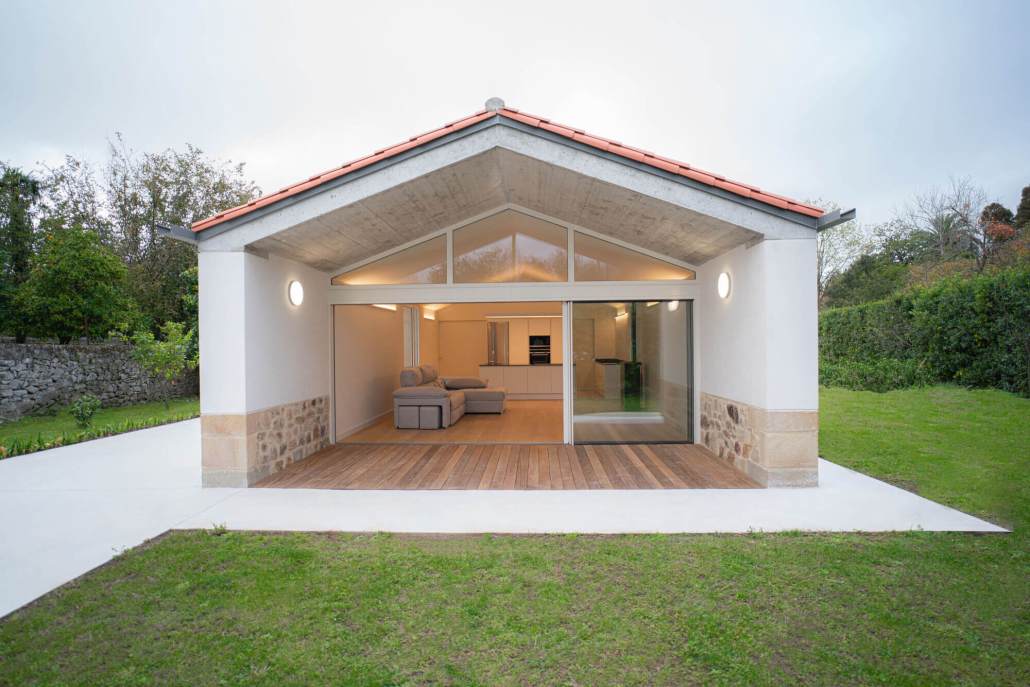 Corredera aluminio lacado blanco chalet lierganes completo